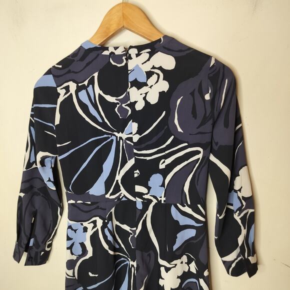 LOFT Long Sleeve Floral Dress w Pockets - Picture 9 of 10
